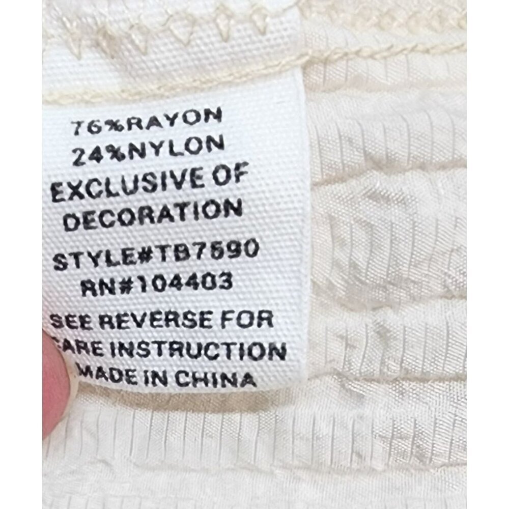 Vintage-Inspired Cream & Black Embroidered Ruffle Sleeve Blouse By Mine - Picture 14 of 16